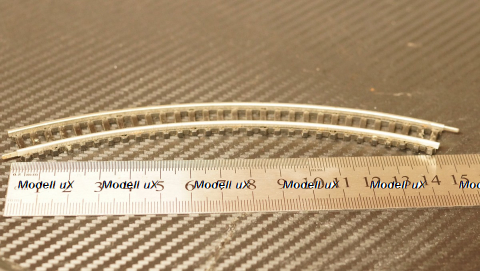 Рельс, радиусный 14 см, PIKO R223/7,5, масштаб N