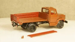 Зил 4331 бортовой бордовый, з-д Вега 1:43