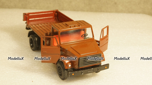 Зил 4331 бортовой бордовый, з-д Вега 1:43