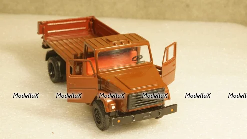Зил 4331 бортовой бордовый, з-д Вега 1:43