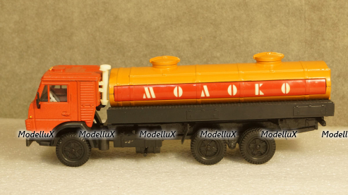 КамАЗ 53212 Молоко красный/оранжевый, Элекон 1:43 