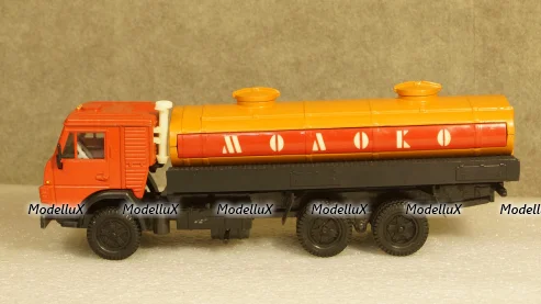 КамАЗ 53212 Молоко красный/оранжевый, Элекон 1:43 