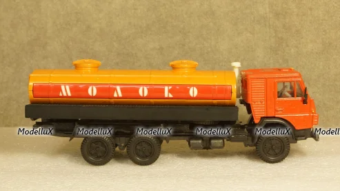 КамАЗ 53212 Молоко красный/оранжевый, Элекон 1:43 