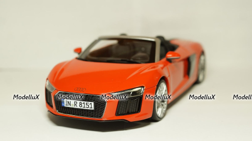Audi R8 Spyder V10 2017, red, 5011618551, Iscale 1:18