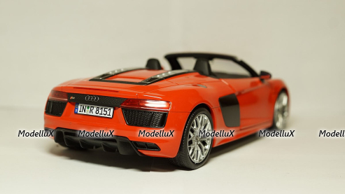 Audi R8 Spyder V10 2017, red, 5011618551, Iscale 1:18