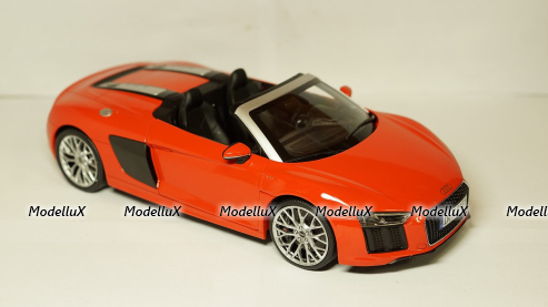 Audi R8 Spyder V10 2017, red, 5011618551, Iscale 1:18