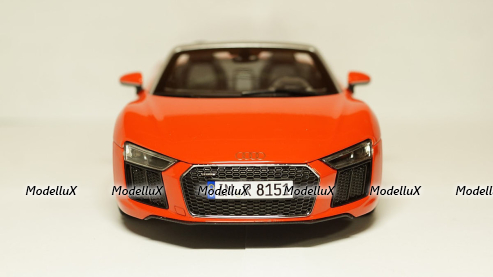 Audi R8 Spyder V10 2017, red, 5011618551, Iscale 1:18