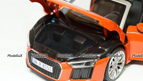 Audi R8 Spyder V10 2017, red, 5011618551, Iscale 1:18