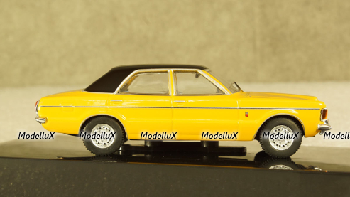 Ford Taunus GLX 1983 yellow, CLC344N, IXO 1:43