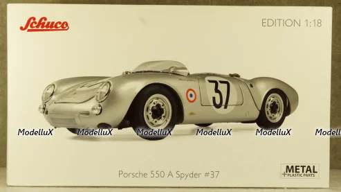 Porsche 550 Spyder #37 24h Le Mans 1955, 450033400, Schuco 1:18 