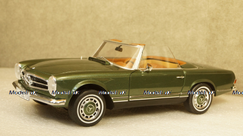 Mercedes 280 SL W113 со сьемным тентом 1966 greenmetallic, Schuco 1:18