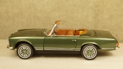Mercedes 280 SL W113 со сьемным тентом 1966 greenmetallic, Schuco 1:18