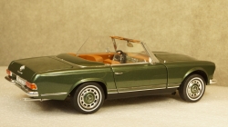 Mercedes 280 SL W113 со сьемным тентом 1966 greenmetallic, Schuco 1:18