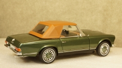 Mercedes 280 SL W113 со сьемным тентом 1966 greenmetallic, Schuco 1:18