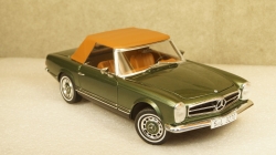 Mercedes 280 SL W113 со сьемным тентом 1966 greenmetallic, Schuco 1:18
