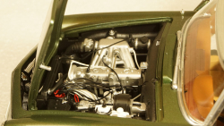 Mercedes 280 SL W113 со сьемным тентом 1966 greenmetallic, Schuco 1:18