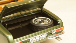 Mercedes 280 SL W113 со сьемным тентом 1966 greenmetallic, Schuco 1:18