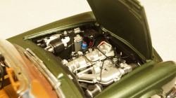 Mercedes 280 SL W113 со сьемным тентом 1966 greenmetallic, Schuco 1:18