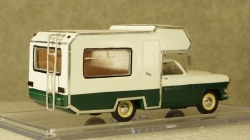 Газ-21 кемпинг, третья серия бело/зеленый, Алник43 1:43