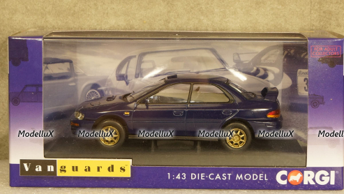 Subaru Impreza WRX (Type RA) STi V.II Pure sports Sedan, dark blue, Vanguards 1:43