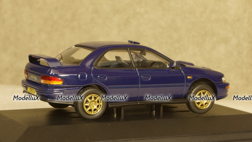 Subaru Impreza WRX (Type RA) STi V.II Pure sports Sedan, dark blue, Vanguards 1:43