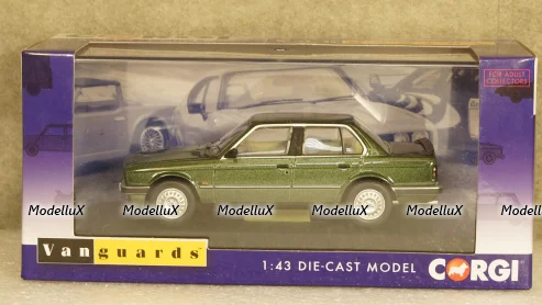 BMW 323i (E30), metallic-green, Vanguards 1:43