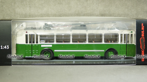 ЗИУ-5 бело-зелёный маршрут №1, 04006F, Classicbus 1:43