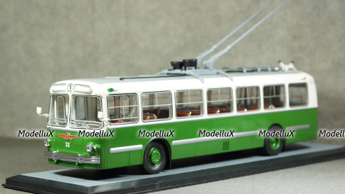 ЗИУ-5 бело-зелёный маршрут №1, 04006F, Classicbus 1:43