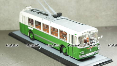 ЗИУ-5 бело-зелёный маршрут №1, 04006F, Classicbus 1:43