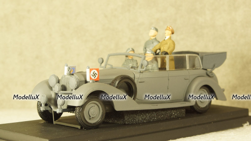 Mercedes Operazione Barbarossa Summer 1941 With Figures Hitler, Mussolini, UAN208, RIO 1:43