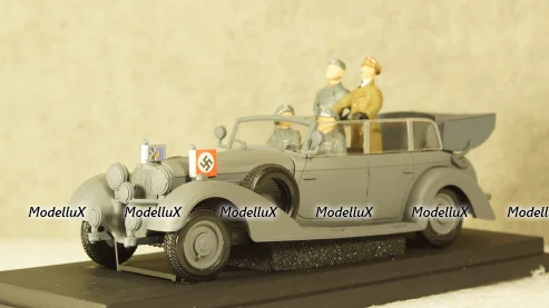 Mercedes Operazione Barbarossa Summer 1941 With Figures Hitler, Mussolini, UAN208, RIO 1:43