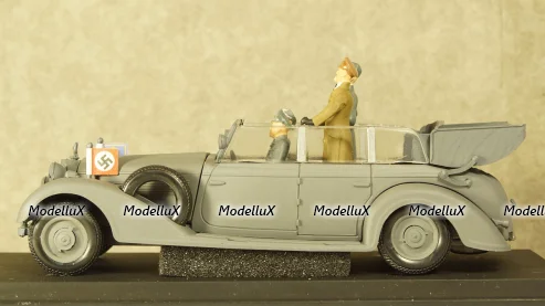 Mercedes Operazione Barbarossa Summer 1941 With Figures Hitler, Mussolini, UAN208, RIO 1:43