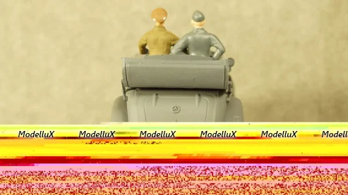 Mercedes Operazione Barbarossa Summer 1941 With Figures Hitler, Mussolini, UAN208, RIO 1:43