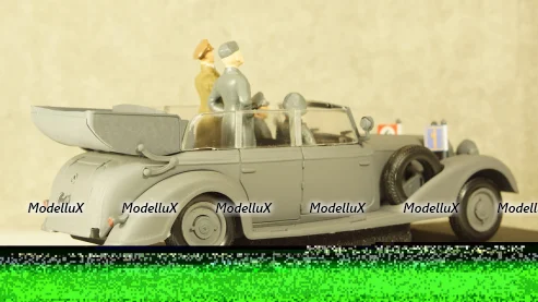 Mercedes Operazione Barbarossa Summer 1941 With Figures Hitler, Mussolini, UAN208, RIO 1:43