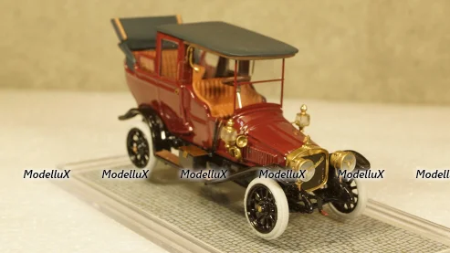Руссо-Балт С 24-35 Ландоле 1912 г. темно-красный, Студия Колесо 1:43