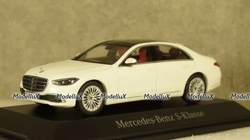 Mercedes S-class (V223) metallic white 2020, B66960632, Herpa 1:43