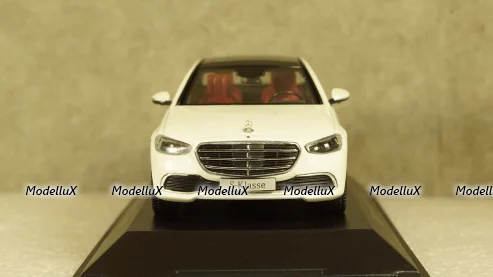 Mercedes S-class (V223) metallic white 2020, B66960632, Herpa 1:43