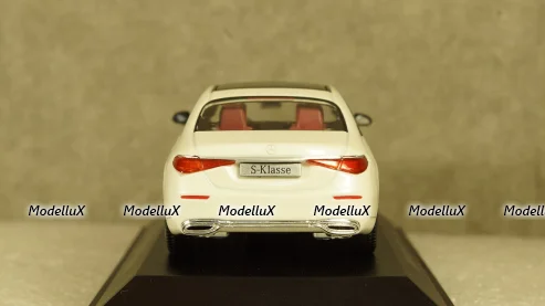 Mercedes S-class (V223) metallic white 2020, B66960632, Herpa 1:43