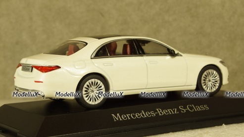 Mercedes S-class (V223) metallic white 2020, B66960632, Herpa 1:43
