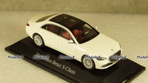 Mercedes S-class (V223) metallic white 2020, B66960632, Herpa 1:43