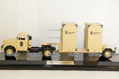 ГАЗ 51П + Т-213 полуприцеп (песочный), 905102, DiP Models 1:43