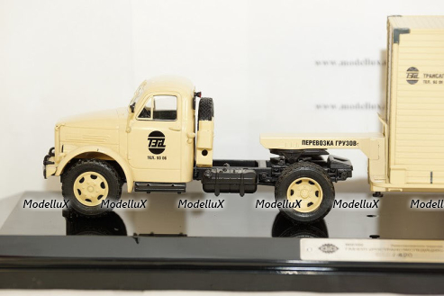 ГАЗ 51П + Т-213 полуприцеп (песочный), 905102, DiP Models 1:43