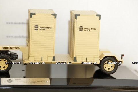 ГАЗ 51П + Т-213 полуприцеп (песочный), 905102, DiP Models 1:43