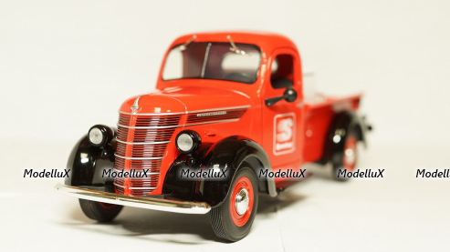 International D-2 Pick up 1937, red, 49-0365, First gear 1:25