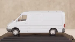 Mercedes Sprinter Van (W901) 1995, grey, B67871027, Wiking 1:87
