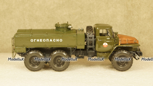 Урал-375 АТЗ-5,5-375 Маслотопливозаправщик, АС-Скейлмоделс 1:43