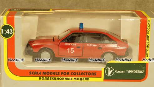 Москвич 2141 Пожарный, Агат 1:43 