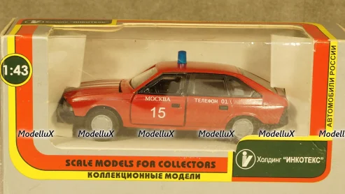 Москвич 2141 Пожарный, Агат 1:43 