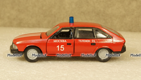 Москвич 2141 Пожарный, Агат 1:43 