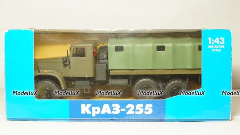 Краз 255 тентованный хаки в коробке, Саратов 1:43